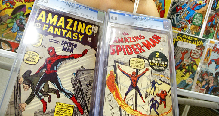 serietidning, Auktion, x-men, Spider Man